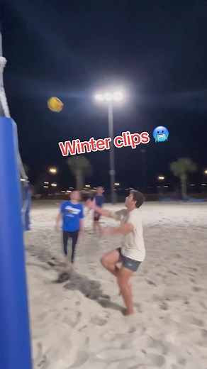 Late Night Winter Beach Volleyball Highlights