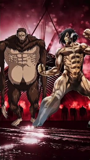 beast Titan & Attack Titan VS All Titan's #anime #shorts