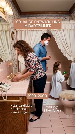 🕰️ 100 Jahre Entwicklung im Badezimmer - und ein Problem blieb: die Fugen