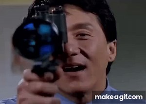 Jackie Chan: Slow down baby twitter meme template/sound effect on Make a GIF