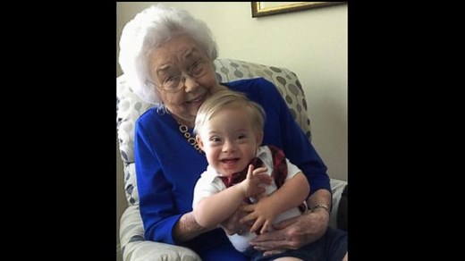 The first Gerber baby meets the winner of this year's contest