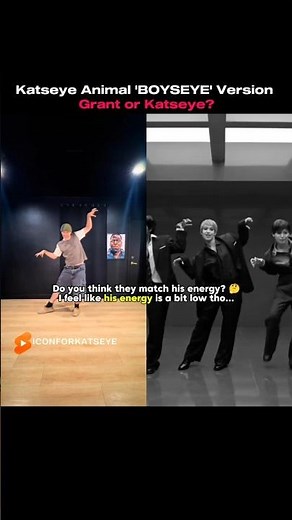 Grant or Katseye for the Katseye Animal choreo Boyseye version? #yoonchae #katseye #shorts #lara