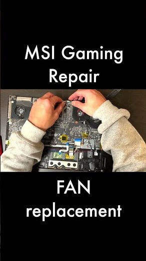 MSI Gaming Laptop FAN Replacement | Overheating Fix #fanrepair #teardown