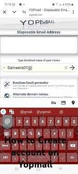 How to create account on yopmail disposible mail#freelance #india #pakistan