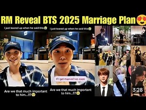 RM Reveal BTS 2025 Marriage Plan 😍 RM Confirm BTS Wedding Plan 😍 BTS Wedding in 2025 #bts #btsv