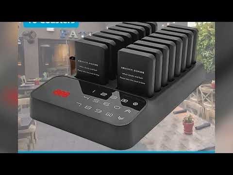A must-have product #Wireless Restaurant Pagers Calling System 16 Coasters Buzzer Vibrator Bell Re