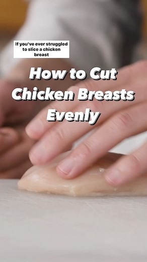 Slice chicken crosswise, then lengthwise to revolutionize your weeknight chicken dinner. Learn more: https://cooks.io/3GosDS1 | Cook's Illustrated