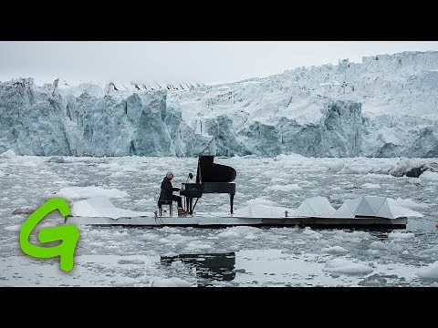 Pianist Ludovico Einaudi performs on the Arctic Ocean