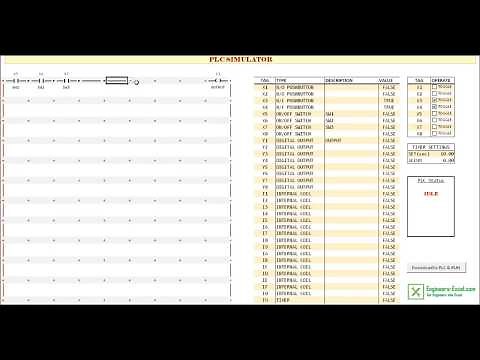 Using the Free PLC Simulator (runs in Excel)