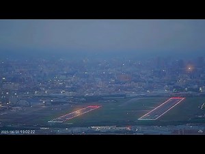 2025.06.01夕暮れのエアポート｜#大阪空港ライブカメラ｜Kansai HD LIVE【切抜きプラス】