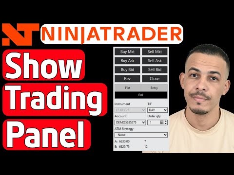 How to Show Trading Panel on NinjaTrader