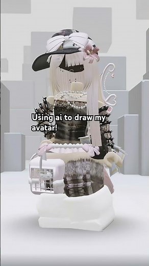 Using ai to draw my avatar in Roblox! #roblox #drawing #robloxdrawing