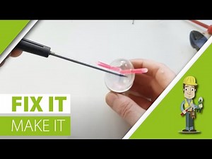 Homemade fishing float/bobber from a led light bulb