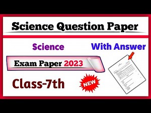 Class 7th Science SA 1 Question Paper with Answer 2023 | Exam paper | Half Yearly | Mid term