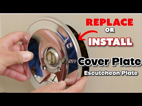 How To Replace Bathtub Faucet Cover Plate Escutcheon Easy Simple