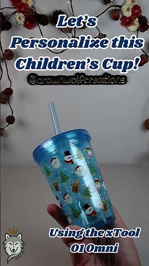 Personalizing a Kids Christmas Cup 🎄 | UV Printing with xTool