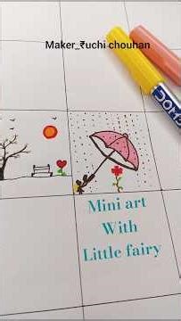 Mini painting... 2*2 box is enough for fairy tale 🔮 #fairyminiatures #miniatureart #explorepage