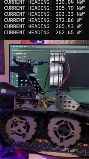 ☕🤖🧲 Coffee & Clankers The Magnetometer On Point ☝️ #robotics #python #coding