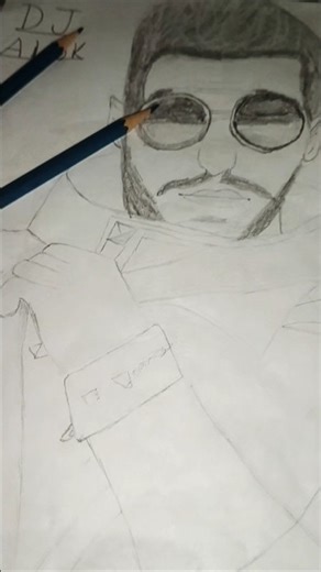 DJ Alok@ try this easy drawing🎧🧞##