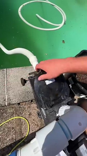 This pool went from green to clear - caught on camera