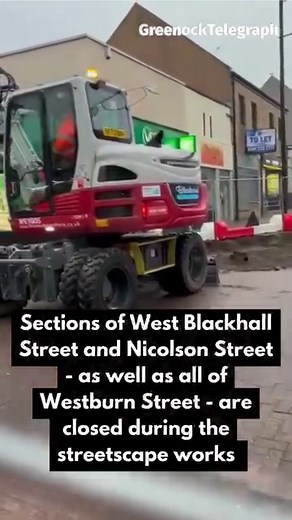 Construction on Greenock high street | Greenock Telegraph
