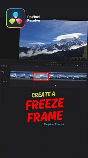 Freeze Frame in DaVinci Resolve FAST (Free & Easy for Beginners)