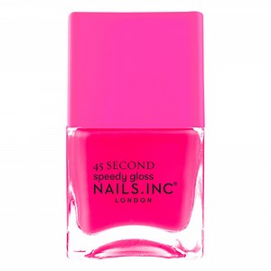 Nails.INC 45 Second Speedy Gloss Nail Polish, Blake, Neon Pink, 14ml/0.47 fl oz