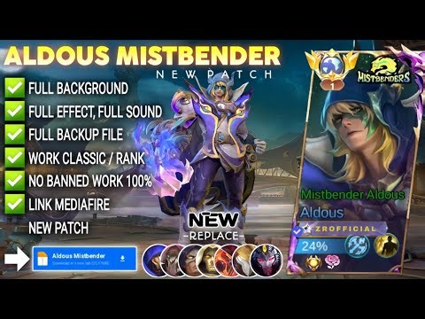Script Skin Aldous MistBender - MistBender Aldous No Password | Full Effect Voice | Pact Terbaru