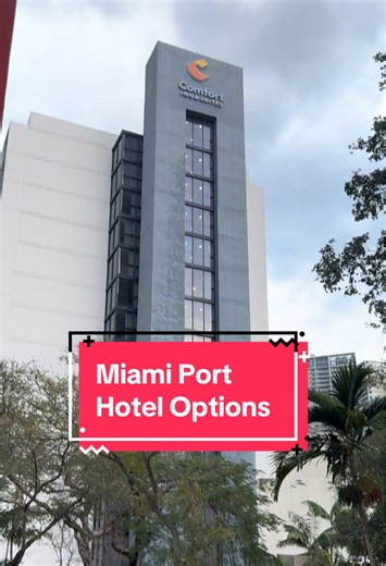 If you’re cruising out of Miami and need an affordable hotel close to the port, check out the Comfort Inn and Suites Downtown Brickell Port of Miami. We chose it because it was budget friendly, close to the cruise port, and had everything we needed for a quick overnight stay before boarding our ship. Our king room had a microwave, refrigerator, sitting area that converts to a bed, free WiFi, and a wall of windows. The staff were super friendly and even gave us dinner recommendations. There is al