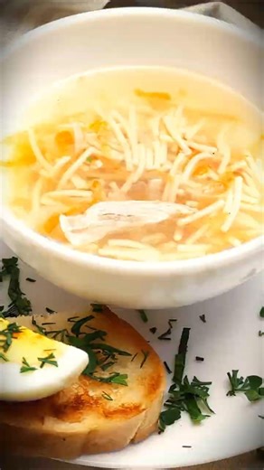 Golden & Healing Chicken Noodle Soup | ASMR