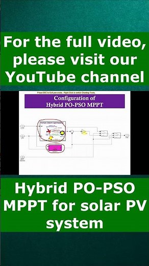 Hybrid PO PSO MPPT for solar PV system