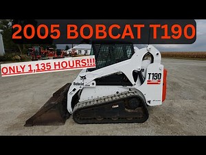 2005 Bobcat T190 Skid Steer Loader Walk Around & Operational Video $37,900