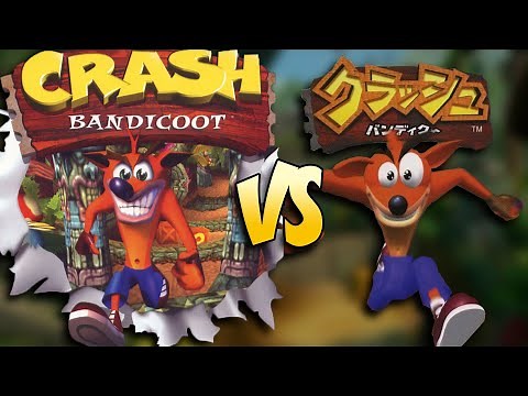Crash Bandicoot - American vs Japanese Versions