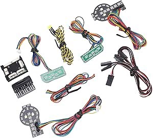 RC Car LED Lights, Steering Brake Flash Function Lighting Kit for Enhanced Safety Visibility for RC Enthusiasts Night Driving Off-Road Racing