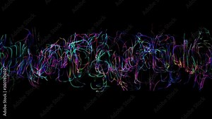 4k video. Random shapes. Neon lines. Futuristic graphic. Abstract motion background animated. 3840x2160