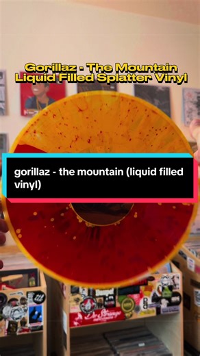 this is the liquid filled & splatter variant of the gorillaz's latest album: