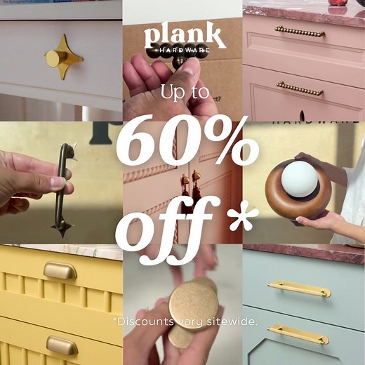 18K views | Get up to 60% off selected lines until December 3rd. | Plank Hardware | Facebook