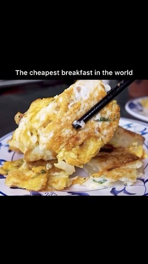 This is the cheapest breakfast in the world 🌎🤯 Would you try it? 🤷🏽‍♂️ | Foodporn Eats