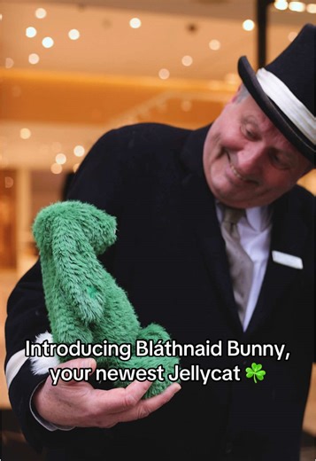 Jellycat magic has arrived at Brown Thomas ☘️ Meet Bláthnaid Bunny, your newest lucky charm from Jellycat - inspired by the lush greens of the Emerald Isle and springing into store just in time for St Patrick’s Day. Discover Bláthnaid Bunny in-store and online now. @Jellycat #Jellycat
