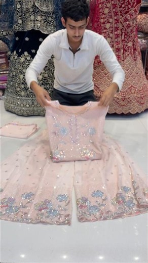 🌸 Beautiful Baby Pink Bridal Lehenga Collection | Elegant Wedding Wear 2026 #shortsfeed