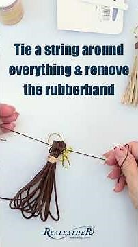 Make This Leather Tassel Bag Charm in Minutes