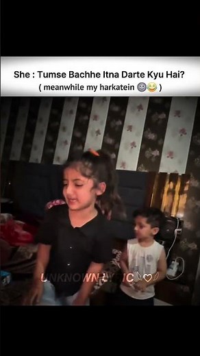 bachhe mere se hi kyu darte hai 😭😂 | whatsapp status | ~unknown lyric #trending #newshorts#relatable