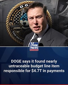 350K views · 3.1K reactions | BLANK CHECK: DOGE says it discovered an identification code linking U.S. Treasury payments to a budget line item — which accounts for nearly $4.7 trillion in payments — that was oftentimes left blank, making traceability "almost impossible." https://trib.al/KkyJfkf | Fox Business | Facebook