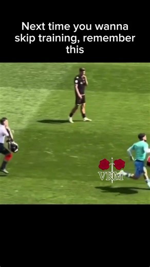 Next time you wanna skip training, remember this