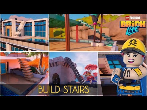 HOW TO BUILD STAIRS - Full Tutorial in Lego Fortnite Brick Life
