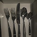 70 Piece Silverware Set 18/10 Stainless Steel, Flatware Set for 12 With 2 Sets of Serving Utensil, High End Heavy Duty Silverware Set, Dishwasher Safe, Ideal for Gift