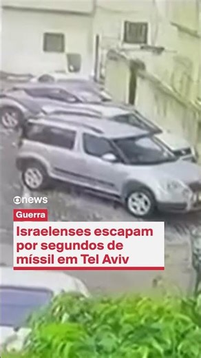 Israelis narrowly escape missile strike in Tel Aviv.