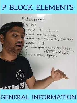 p block elements class 12 #neet #jee #kvsir #inorganicchemistry