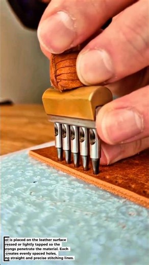 Precision Leather Stitching Punch Tool!
