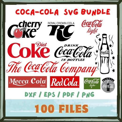 Coca-cola SVG Bundle, Vintage Designs (digital Download) - Etsy